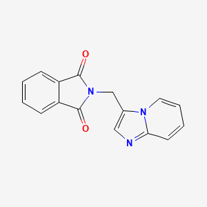 molecular formula C16H11N3O2 B1391158 2-(imidazo[1,2-a]pyridin-3-ylmethyl)-1H-isoindole-1,3(2H)-dione CAS No. 1199215-92-3