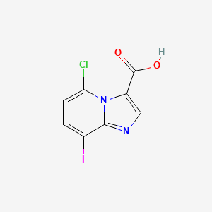 5-Chloro-8-iodo-imidazo[1,2-A]pyridine-3-carboxylic acid