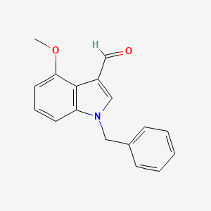 molecular formula C17H15NO2 B13911627 1-Benzyl-4-methoxy-indole-3-carbaldehyde 