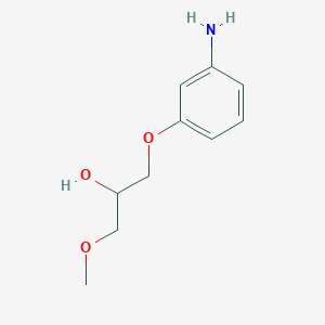 molecular formula C10H15NO3 B13911635 1-(3-Amino-phenoxy)-3-methoxy-propan-2-ol 