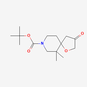 Tert-butyl 6,6-dimethyl-3-oxo-1-oxa-8-azaspiro[4.5]decane-8-carboxylate