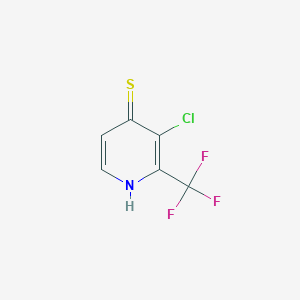 3-Chloro-2-(trifluoromethyl)pyridine-4-thiol