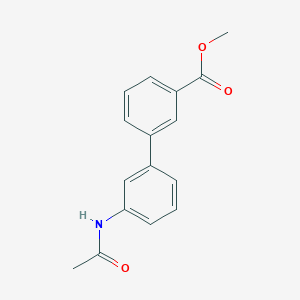 molecular formula C16H15NO3 B13911686 Methyl 3'-(acetylamino)[1,1'-biphenyl]-3-carboxylate CAS No. 893737-82-1