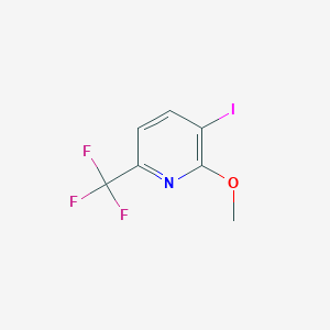 molecular formula C7H5F3INO B1391170 3-Iodo-2-methoxy-6-(trifluoromethyl)pyridine CAS No. 1214371-94-4