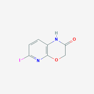 molecular formula C7H5IN2O2 B1391173 6-Iodo-1H-pyrido[2,3-b][1,4]oxazin-2(3H)-one CAS No. 1203499-25-5