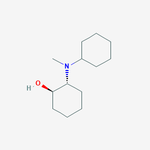 molecular formula C13H25NO B1391174 (1R,2R)-2-[cyclohexyl(methyl)amino]cyclohexan-1-ol CAS No. 1218361-75-1
