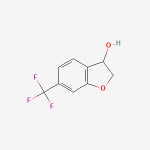 molecular formula C9H7F3O2 B13911741 6-(Trifluoromethyl)-2,3-dihydrobenzofuran-3-OL 