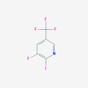 molecular formula C6H2F4IN B1391175 3-氟-2-碘-5-(三氟甲基)吡啶 CAS No. 1214365-91-9