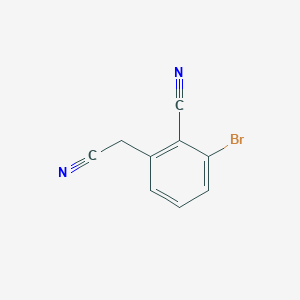 2-Bromo-6-(cyanomethyl)benzonitrile