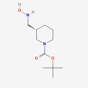 molecular formula C11H22N2O3 B13911758 tert-butyl (3R)-3-[(hydroxyamino)methyl]piperidine-1-carboxylate 