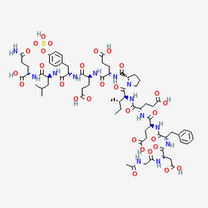 molecular formula C68H95N13O29S B13911760 Acetyl-Hirudin (54-65) (sulfated) 