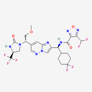 molecular formula C24H25F7N8O4 B13911797 IL-17A inhibitor 2 