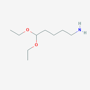 B139118 5,5-Diethoxypentan-1-amine CAS No. 21938-23-8