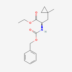 Ethyl (2R)-2-(benzyloxycarbonylamino)-3-(1-methylcyclopropyl)propanoate