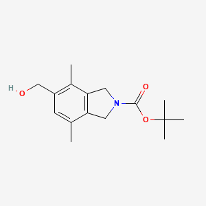 Tert-butyl 5-(hydroxymethyl)-4,7-dimethyl-1,3-dihydroisoindole-2-carboxylate