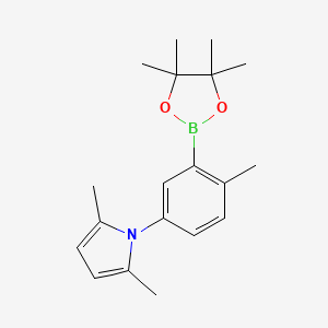 2,5-Dimethyl-1-(4-methyl-3-(4,4,5,5-tetramethyl-1,3,2-dioxaborolan-2-yl)phenyl)-1H-pyrrole