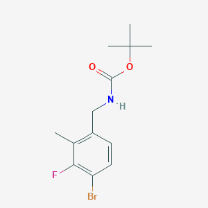 molecular formula C13H17BrFNO2 B13911820 tert-Butyl 4-bromo-3-fluoro-2-methylbenzylcarbamate 