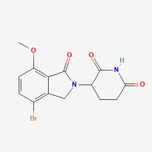 3-(4-Bromo-7-methoxy-1-oxoisoindolin-2-yl)piperidine-2,6-dione