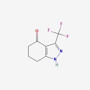 molecular formula C8H7F3N2O B13911863 3-Trifluoromethyl-1,5,6,7-tetrahydroindazol-4-one CAS No. 1246307-17-4