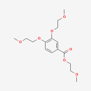 molecular formula C16H24O7 B13911866 2-Methoxyethyl 3,4-bis(2-methoxyethoxy)benzoate 