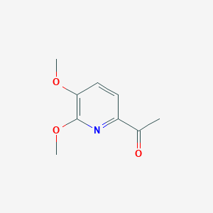 molecular formula C9H11NO3 B1391187 1-(5,6-二甲氧基吡啶-2-基)乙酮 CAS No. 1203499-03-9