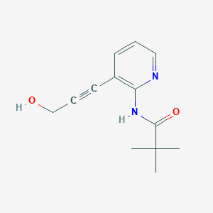 molecular formula C13H16N2O2 B1391188 N-(3-(3-Hydroxyprop-1-ynyl)pyridin-2-yl)pivalamide CAS No. 1203499-45-9