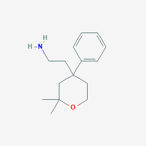 molecular formula C15H23NO B139119 2-(2,2-dimethyl-4-phenyltetrahydro-2H-pyran-4-yl)ethanamine CAS No. 126317-99-5