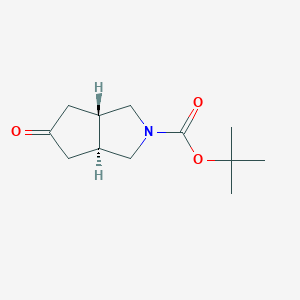 Tert-butyl trans-5-oxo-1,3,3a,4,6,6a-hexahydrocyclopenta[c]pyrrole-2-carboxylate