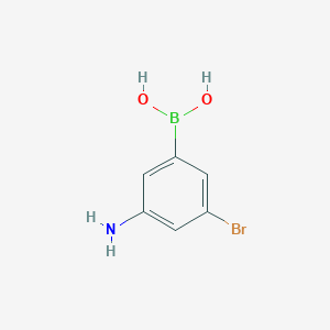 molecular formula C6H7BBrNO2 B13911926 (3-Amino-5-bromophenyl)boronic acid 