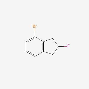 molecular formula C9H8BrF B13911979 4-Bromo-2-fluoro-indane 