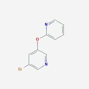 molecular formula C10H7BrN2O B13912024 3-Bromo-5-(pyridin-2-yloxy)pyridine 