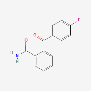 molecular formula C14H10FNO2 B1391203 2-(4-氟苯甲酰基)苯甲酰胺 CAS No. 1548-28-3