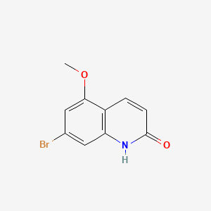 molecular formula C10H8BrNO2 B13912050 7-Bromo-5-methoxy-2(1H)-quinolinone 