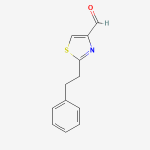 2-(2-Phenylethyl)-1,3-thiazole-4-carbaldehyde