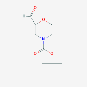 molecular formula C11H19NO4 B13912080 Tert-butyl 2-formyl-2-methylmorpholine-4-carboxylate CAS No. 2137424-57-6