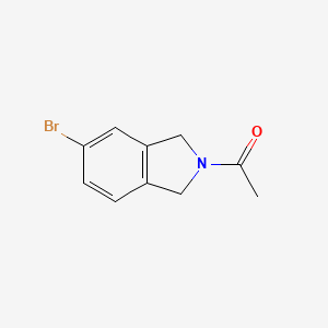 molecular formula C10H10BrNO B13912129 1-(5-Bromoisoindolin-2-YL)ethanone 