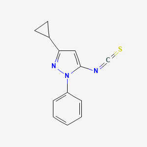 3-Cyclopropyl-5-isothiocyanato-1-phenyl-1H-pyrazole