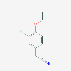 molecular formula C10H10ClNO B13912206 2-(3-Chloro-4-ethoxyphenyl)acetonitrile 