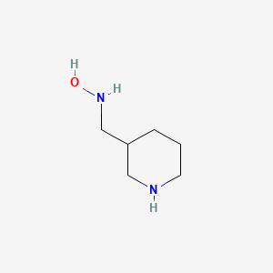 molecular formula C6H14N2O B13912219 N-(3-piperidylmethyl)hydroxylamine 