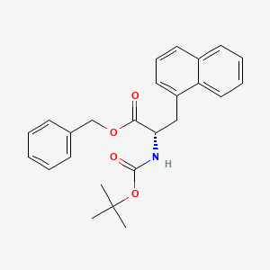 molecular formula C25H27NO4 B13912225 (S)-Benzyl 2-((tert-butoxycarbonyl)amino)-3-(naphthalen-1-yl)propanoate 