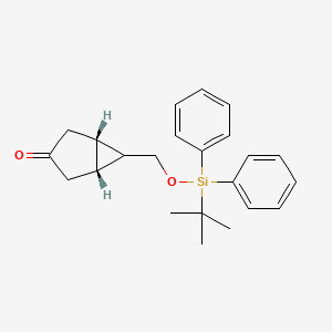 molecular formula C23H28O2Si B13912236 (1S,5R)-6-[[tert-butyl(diphenyl)silyl]oxymethyl]bicyclo[3.1.0]hexan-3-one 