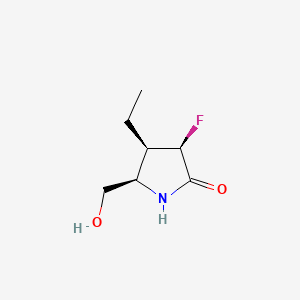 (3R,4R,5R)-4-Ethyl-3-fluoro-5-(hydroxymethyl)pyrrolidin-2-one