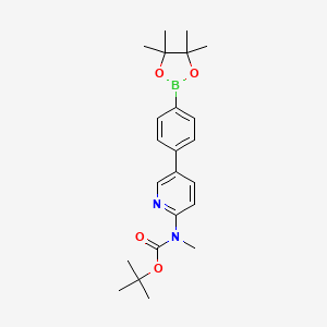 Tert-butyl methyl(5-(4-(4,4,5,5-tetramethyl-1,3,2-dioxaborolan-2-YL)phenyl)pyridin-2-YL)carbamate