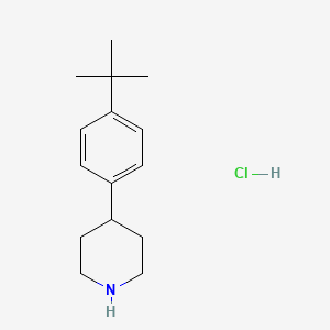 molecular formula C15H24ClN B1391232 4-[4-(tert-Butyl)phenyl]piperidine hydrochloride CAS No. 1185297-19-1