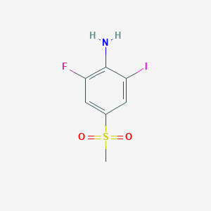 2-Fluoro-6-iodo-4-(methylsulfonyl)aniline