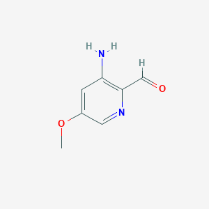 3-Amino-5-methoxypyridine-2-carbaldehyde