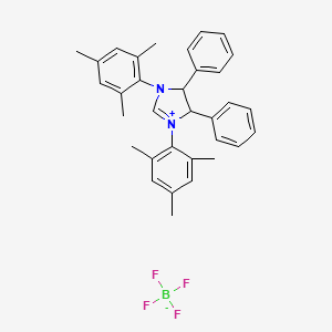 (4R,5R)-1,3-Dimesityl-4,5-diphenyl-4,5-dihydro-1H-imidazol-3-ium tetrafluoroborate