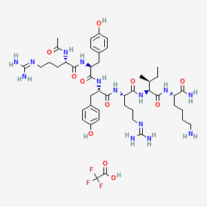 molecular formula C46H71F3N14O11 B13912388 Ac-RYYRIK-NH2 TFA 