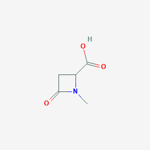 molecular formula C5H7NO3 B13912413 1-Methyl-4-oxoazetidine-2-carboxylic acid 