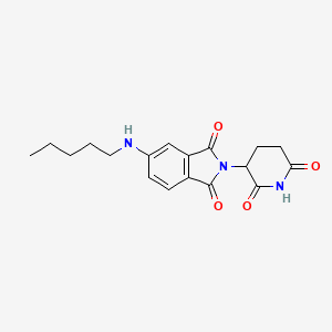 molecular formula C18H21N3O4 B13912419 2-(2,6-Dioxo-3-piperidyl)-5-(pentylamino)isoindoline-1,3-dione 